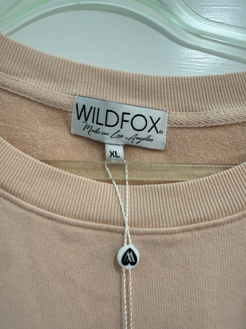 Wildfox Beige  Graphic Face Sweatshirt with Leopard Sunglasses - Picture 3 of 4